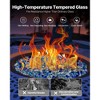 VEVOR Fire Glass, 10 LBS / 4.5 KG Fireplace Rocks, 1/2-Inch / 12.7 mm Reflective Firepit Glass Rock, High Luster ,Cobalt Blue + Aqua Blue + Clear - 4 of 4