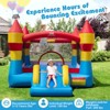 Costway 3-in-1 Kids Bouncer with Slide Large Jumping Area & Basketball Hoop Blower Excluded - 2 of 4