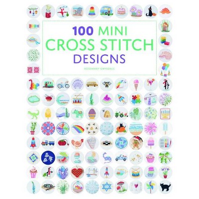 Tiny cross stitch pattern 4 cupcakes. Pattern for beginners