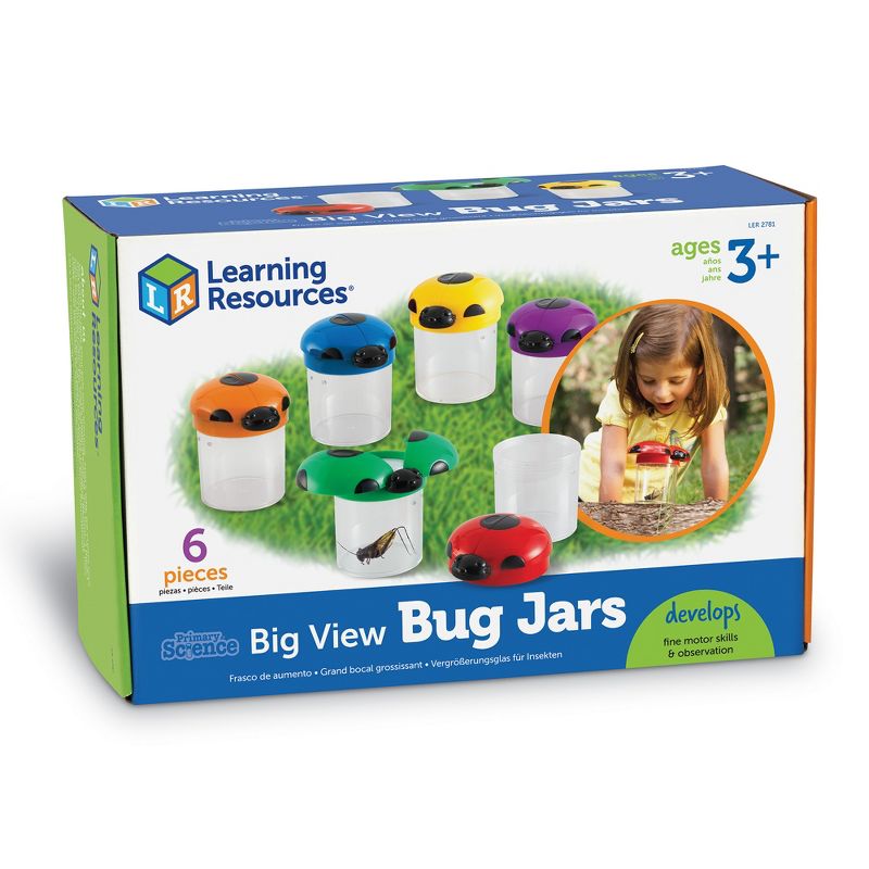Learning Resources Big View Bug Jar, Set of 6, Ages 3+, 5 of 7