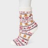 Women's Fuzzy Eyelash Slouch Cozy Crew Socks - Wild Fable™ - 4 of 4