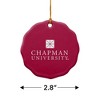 Chapman University Primary Logo Porcelain Scalloped Holiday Christmas Tree Ornament  2.8" (7.1 cm) - 3 of 4