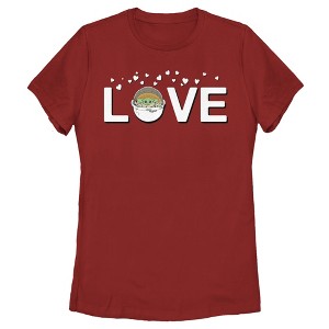 Women's Star Wars The Mandalorian The Child Love Bassinet T-Shirt - 1 of 3