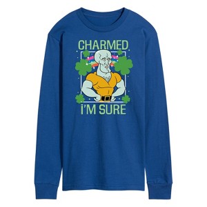 Men's - SpongeBob Squarepants - Charmed I'm Sure Long Sleeve Graphic T-Shirt - 1 of 4
