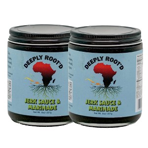 Deeply Root'd 8 oz Jerk Sauce & Marinade - Pack of 2 - 1 of 4