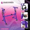 Liquid Stands Keyboard Stand w/ Wheels - Z Style Adjustable & Portable Sturdy Digital Piano Stand For 54-88 Key Piano - Rolling Musical Stand (Purple) - image 4 of 4