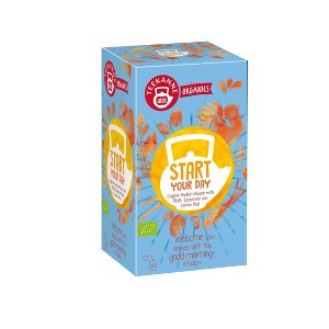 Teekanne Organic Start Your Day Herbal Tea Contains Caffeine Naturally Flavored Good Morning Infusion Herbal Tea with 20 Individually Wrapped Tea Bags - 1 of 1