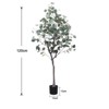 Artificial Eucalyptus Tree, Fake Silver Dollar Leaves Eucalyptus Plants Faux Eucalyptus Tree with Pot Realistic Autumn Leaves Home Office Decoration - 3 of 4