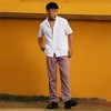 Campus Sutra Men Men's Chalk White Embroidered Zig-Zag Shirt - 3 of 3