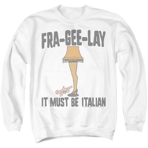 A Christmas Story Fra-Gee-Lay' Fragile Leg Lamp Adult Crewneck Sweatshirt - 1 of 4
