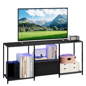 Coucheta TV Stand with LED Lights, Modern Entertainment Center for 32/43/50/55 in TVs, Modern LED Television Stand with Storage, TV Console Cabinet - 1 of 4