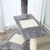 TopComfy Pet Tower 5 Level Revolving Stair Cat Tree Scratcher Interactive Climbing Activity Tower Fun Pet Toy for Cats, Gray, 18.9"*18.9"*39.8" - 4 of 4
