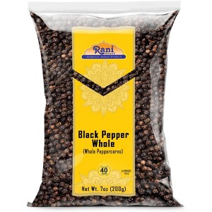 Rani Brand Authentic Indian Foods | Black Pepper Whole (Peppercorns) MG-1 Grade - 1 of 4