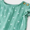 Baby Girls' Ruffle Sleeve Gauze Shorts Set - Cat & Jack™ - 3 of 4