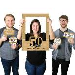 Big Dot of Happiness We Still Do - 50th Wedding Anniversary Selfie Photo Booth Picture Frame & Props - Printed on Sturdy Material