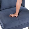 Corduroy Upholstery Modern Accent Chair with Foam Seat, Reversible Cushions, Removable Cover and Pillow - 4 of 4