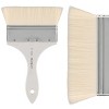 Mimik Synthetic Goat Hair Mottler Paint Brush - Short Handle Flat Watercolor Brush- Soft, Absorbent, Synthetic Paint Brush for Watercolor, Oil & - 2 of 4