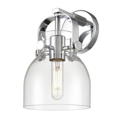Pilaster II Bell - 1 Light Wall Sconce In Industrial Style-9.75 Inches Tall and 6.5 Inches Wide