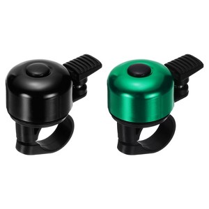 Unique Bargains Aluminum Loud Crisp Clear Sound Mini Bicycle Bells 2 Pcs - 1 of 4