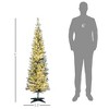 NAYSAYE 5FT Slim Noble Fir Artificial Christmas Tree with 294 Branch Tips Full Tree for Holiday Home Office Party, Green, 18"*18"*59" - 3 of 4