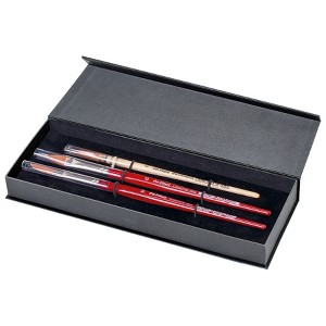 da Vinci COSMOTOP-SPIN Watercolor Brushes, Synthetic, Assorted, 3 Brush Set in Gift Box with Magnetic Close - 1 of 2