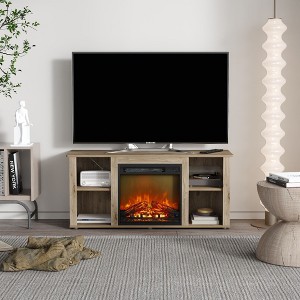 HOMLUX Modern Electric Fireplace TV Stand for TVs Up to 55" - 1 of 4