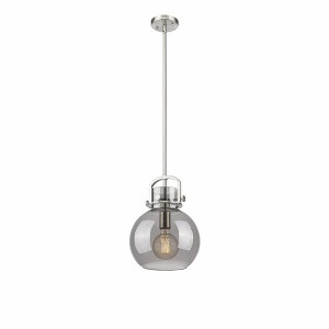 Newton Sphere - 1 Light Stem Hung Pendant In Industrial Style-15.38 Inches Tall and 10 Inches Wide - 1 of 1