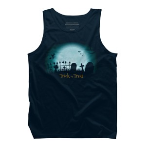 Men's Design By Humans Trick or treat By darkstroke Tank Top - 1 of 3