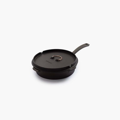 Barebones Black Cast Iron Skillet Griddle, 88.31 Ounces