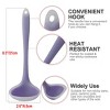 Unique Bargains Silicone Heat Resistant Ergonomic Handle Non-Stick Soup Kitchen Spoon 8.3 Inch 1 Pc - 4 of 4