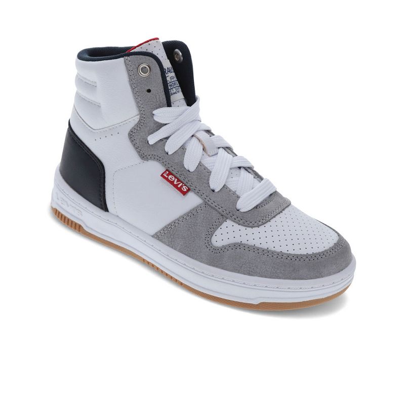 Levi's Kids Drive Hi Synthetic Leather Casual Hightop Sneaker Shoe, 1 of 8