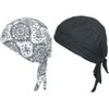 CTM Cotton Premium Solid and Paisley Do Rag (Pack of 2) - 3 of 4