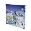 Northlight LED Fiber Optic Lighted Snow Covered Church Christmas Wall Art 15.75" x 12" - 2 of 4