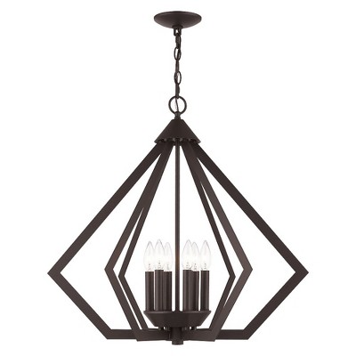 Livex Lighting Prism 6 - Light Chandelier in  Bronze