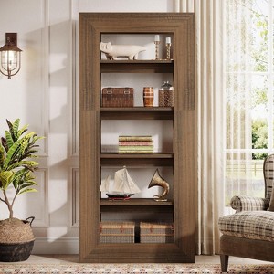 Tribesigns 5-Tier Bookshelf, 70.9" Tall Farmhouse Bookcase, Freestanding Storage Display Shelves for Home Office, Living Room, Bedroom - 1 of 4
