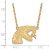 Black Bow Jewelry 10k Yellow Gold Florida A&M Rattlers NCAA Necklace 18 Inch - 2 of 4