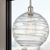 Athens Deco Swirl - 1 Light Stem Hung Mini Pendant In Industrial Style-15 Inches Tall and 12 Inches Wide - 2 of 2