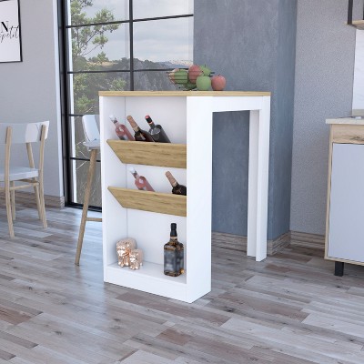 NicBex Mobile Kitchen Island Cart Morden Kitchen Carts with Storage with 3 Tier Shelves for Kitchen, White