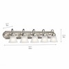Kichler Lighting 5 - Light Vanity in  Brushed Nickel - 3 of 4