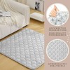Hakuna Matte: Stylish Baby Play Mat: Animal - Pink-Grey-White - 72x72" - 4 of 4