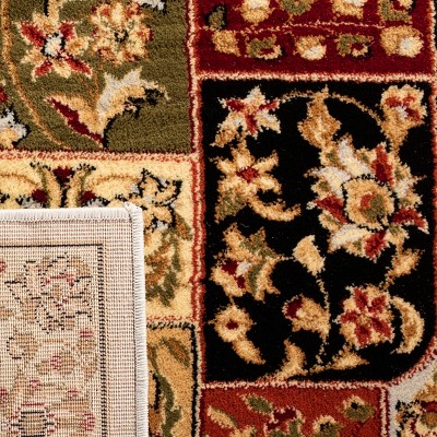 Grey and Multicolor Floral 4' x 6' Synthetic Area Rug