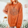 Simply Sage Market S.W.Smiley Pumpkin Outline Lightweight Garment Dyed Sweatshirt - 3 of 4