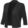 Clearlove Women's 3/4 Sleeve Cropped Cardigan Sweaters Open Front Bolero Short Shrugs - 2 of 3