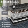 MaseiKar B68 Wireless Mechanical Keyboard,Tri-Mode BT5.0/2.4GHz/USB-C,Hot Swappable Creamy Typing Gasket Mounted,RGB Backlit - 3 of 4
