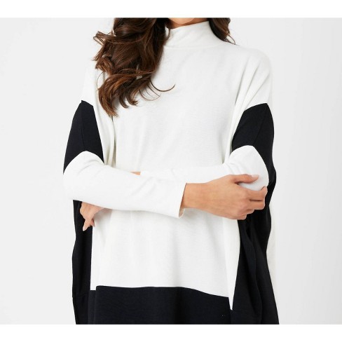 Women's Two Tone Pullover - french kyss - image 1 of 4