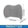 Unique Bargains Breathable Car Seat Lumbar Cushion Memory Foam Support Ergonomic Design - 4 of 4