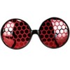 HalloweenCostumes.com One Size Fits Most   elope Adult Fly Bug Insect Sunglasses Halloween Costume Accessory, Red/Black - 3 of 4