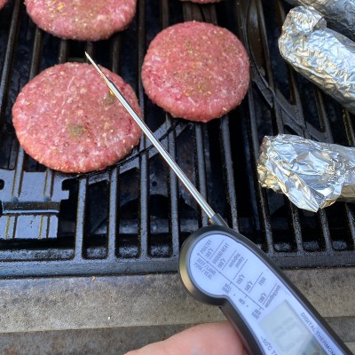 KIZEN Digital Meat Thermometer with Probe - Waterproof, Kitchen Black/White