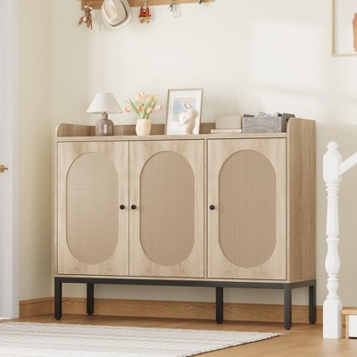 rattan shoe cabinet