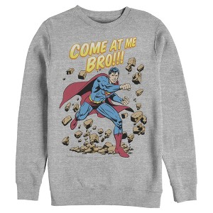 Men's Superman Come At Me Bro Sweatshirt - 1 of 3
